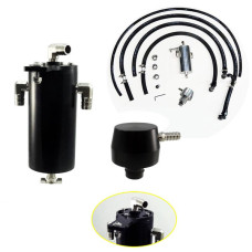 UPR 2011-2014 F150 Ecoboost 3.5 Dual Valve Plug N Play Oil Catch Can with Clean Side Separator or Clean Side Catch Can, 5030-80-CSS