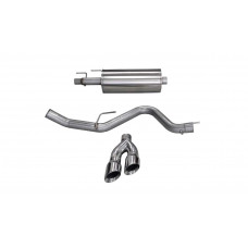 Corsa 2015-2019 Ford F-150 2.7L & 3.5L EcoBoost 3.0" Catback Exhaust System with Twin 4.0" Tip (14836) Sport Sound Level