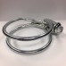 3" Exhaust Clamp, Super Heavy Duty Zinc Plated Twin Seal Bands