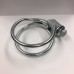 2.5" 2 1/2 Exhaust Clamp, Super Heavy Duty Zinc Plated Twin Seal Bands