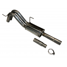 SPD 2015 - 2020 F150 5.0L, 3.5L & 2.7L Off-road Axle Dump Dual Exit 304SS Cat Back Exhaust Kit, CBF1520AD