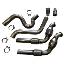 2025 -2026 Ford Explorer 3.0L ST / Platinum & Lincoln Aviator 304SS Equal Length Catted Downpipes